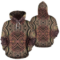 Polynesian Tribal Hoodie 01 Unisex White - Polynesian Pride