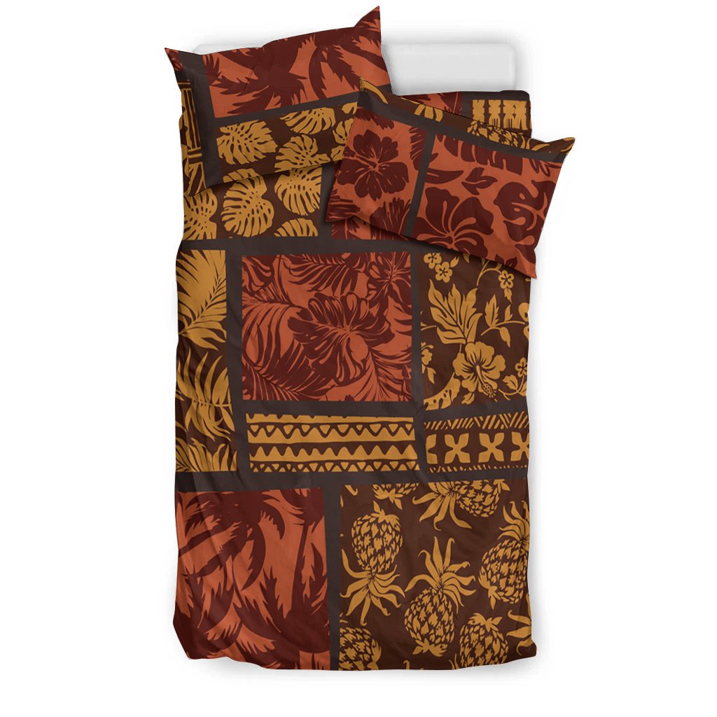 Polynesian Bedding Set - Elements Fabric Patchwork - Polynesian Pride