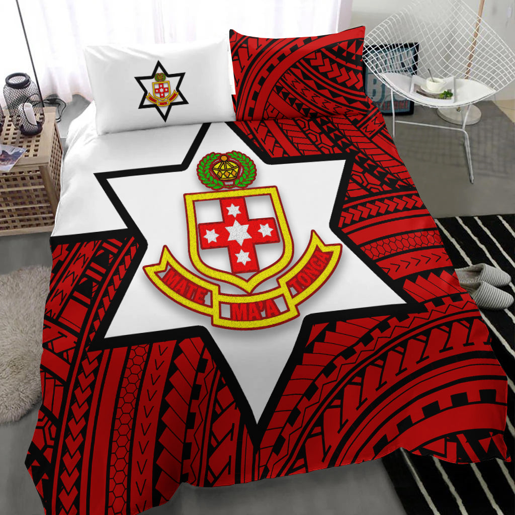 Kolisi Tonga Bedding Set - Mate Ma'a Tonga Red Original - LT20 - Polynesian Pride