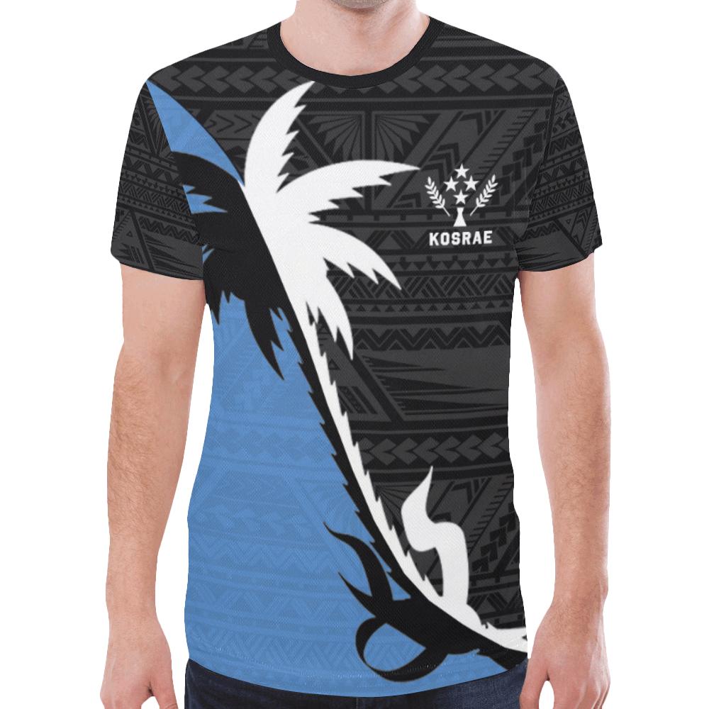 Kosrae T Shirt Kosrae FLag Coconut Tree K4 - Polynesian Pride