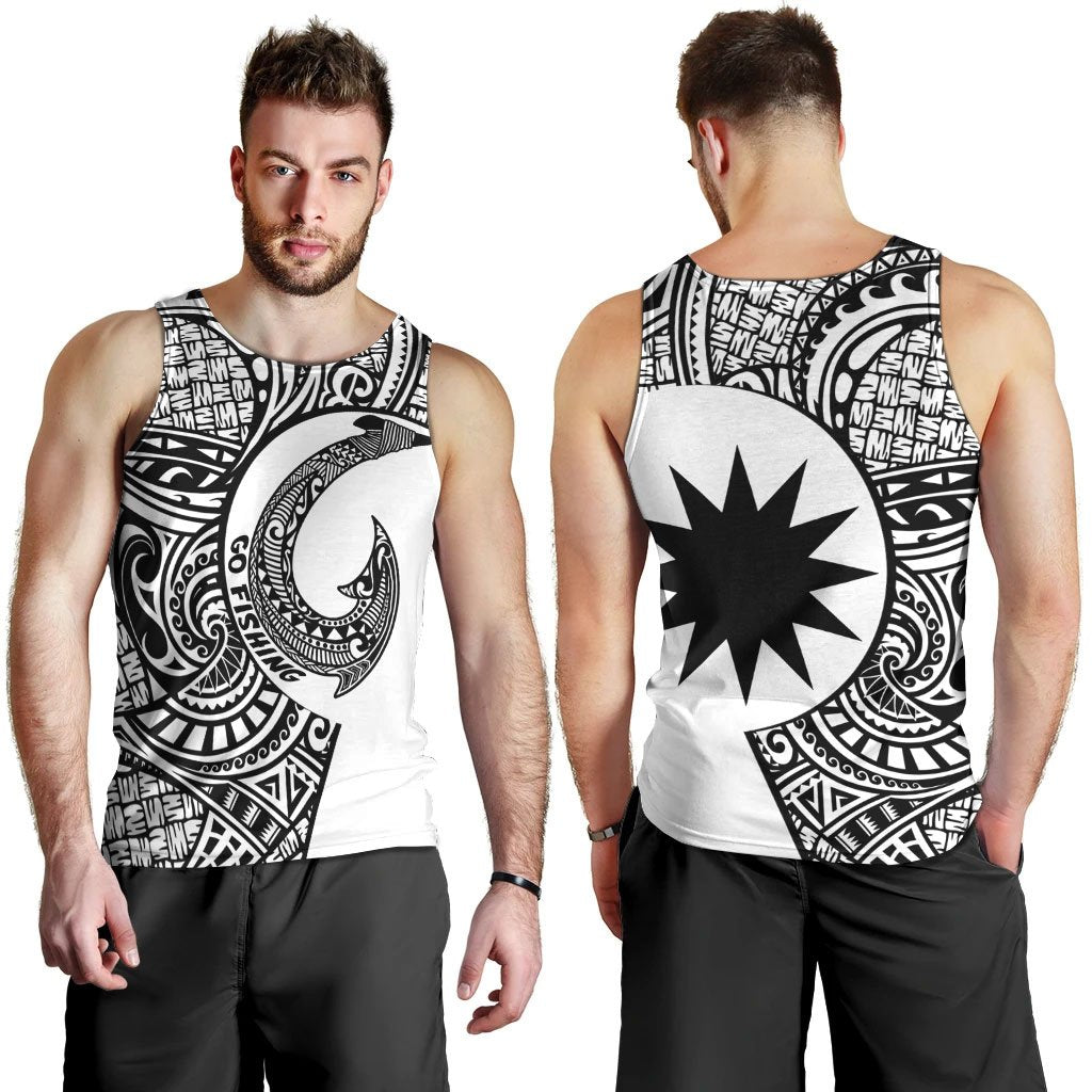 Nauru Polynesian Men's Tank Top - Go Fishing - Polynesian Pride