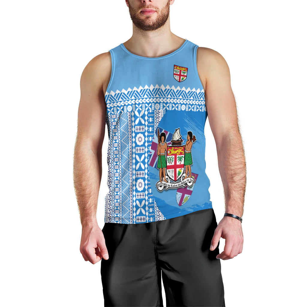 Fiji Dreamy Men Tank Top Tapa Pattern LT13 - Polynesian Pride
