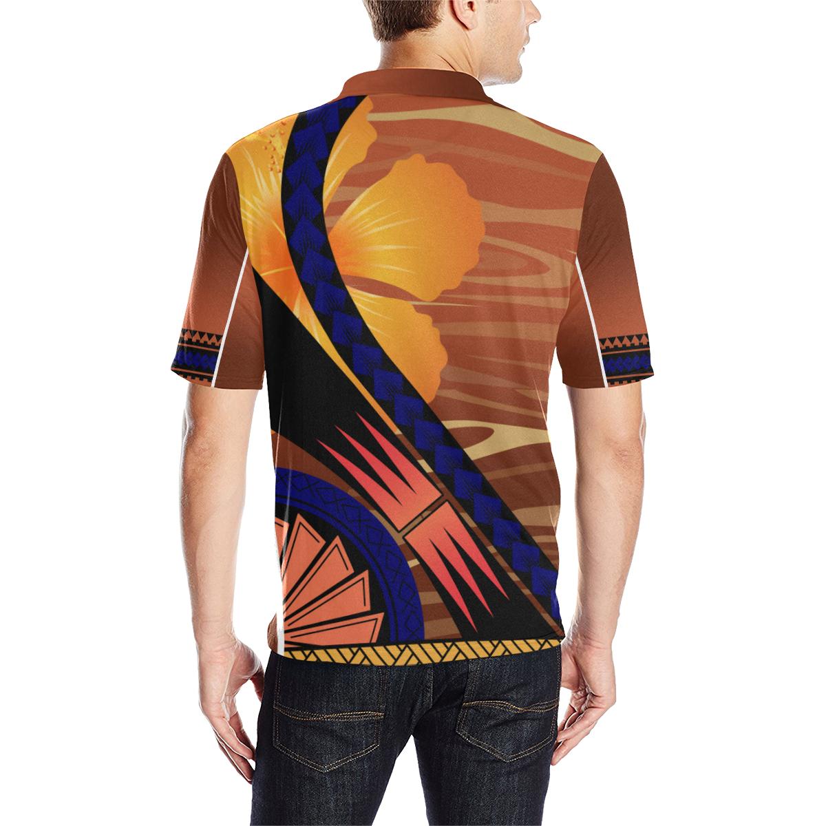 American Samoa All Over Print Polo Shirt American Samoa Seal Sport Style - Polynesian Pride