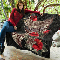 American Samoa Custom Personalised Premium Quilt - Polynesian Tribal Vintage Style - Polynesian Pride