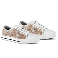 Hawaii Low Top Shoes - Hibiscus Flowers Vintage Style - Polynesian Pride