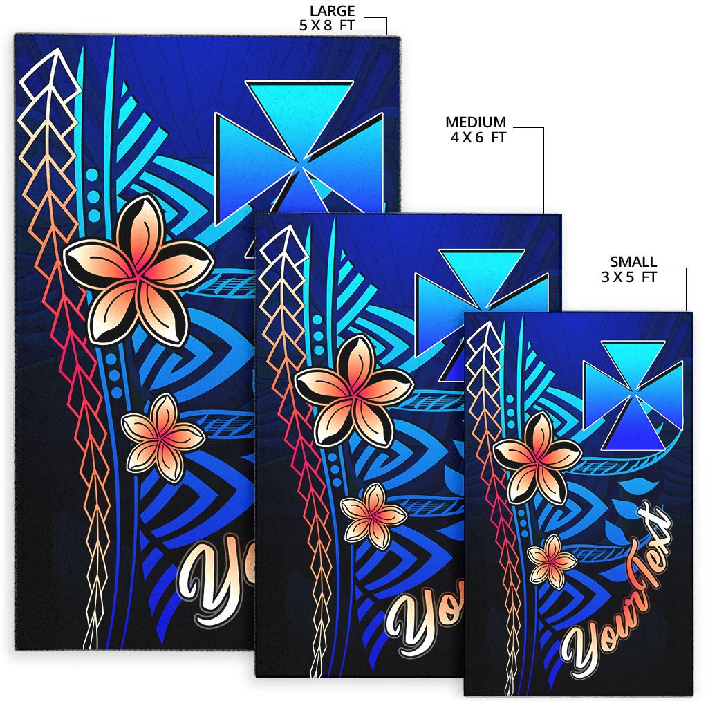 Wallis and Futuna Custom Personalised Area Rug - Vintage Tribal Mountain - Polynesian Pride