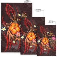 Vanuatu Polynesian Personalised Area Rug - Legend of Vanuatu (Red) - Polynesian Pride