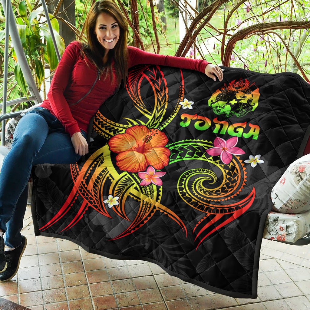 Tonga Polynesian Premium Quilt - Legend of Tonga (Raggae) - Polynesian Pride
