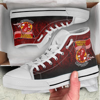 American Samoa High Top Shoes - Manulele Tausala Nuuuli (Ver 2) - Polynesian Pride