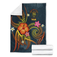 Niue Polynesian Premium Blanket - Legend of Niue (Blue) - Polynesian Pride