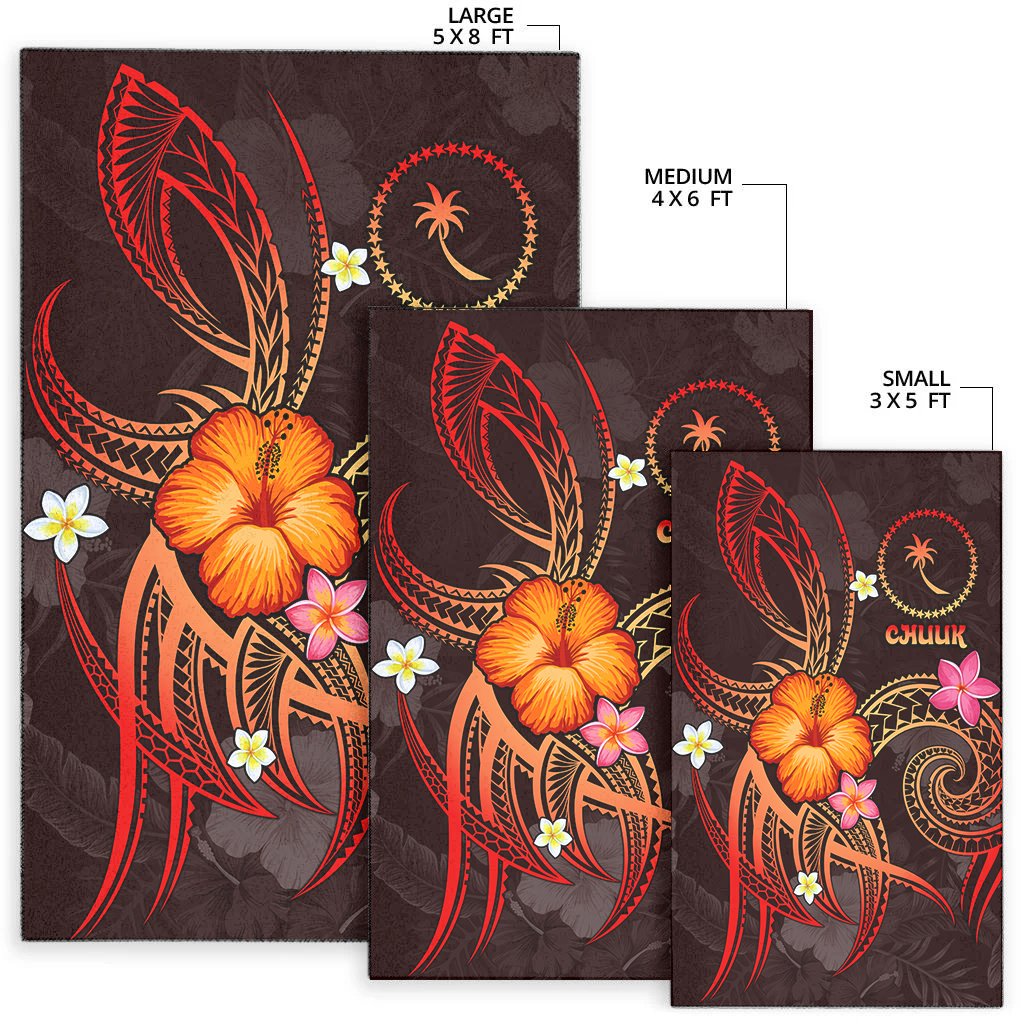 Chuuk Polynesian Area Rug - Legend of Chuuk (Red) - Polynesian Pride