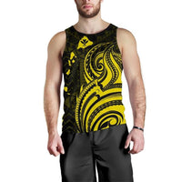 Kanaka Maoli Map Polynesian Tank Top Yellow - Polynesian Pride