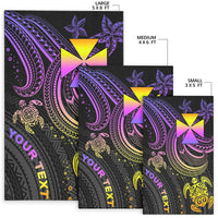 Wallis and Futuna Custom Personalised Area Rug - Pink Turtle - Polynesian Pride