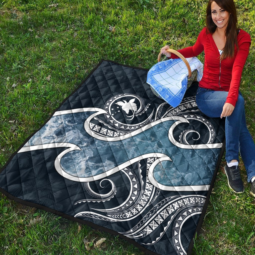 Papua New Guinea Polynesian Premium Quilt - Ocean Style - Polynesian Pride