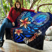 Northern Mariana Islands Custom Personalised Premium Quilt - Vintage Tribal Mountain - Polynesian Pride