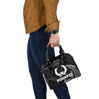 Pohnpei Micronesia Shoulder Handbag - White Tribal Wave - Polynesian Pride