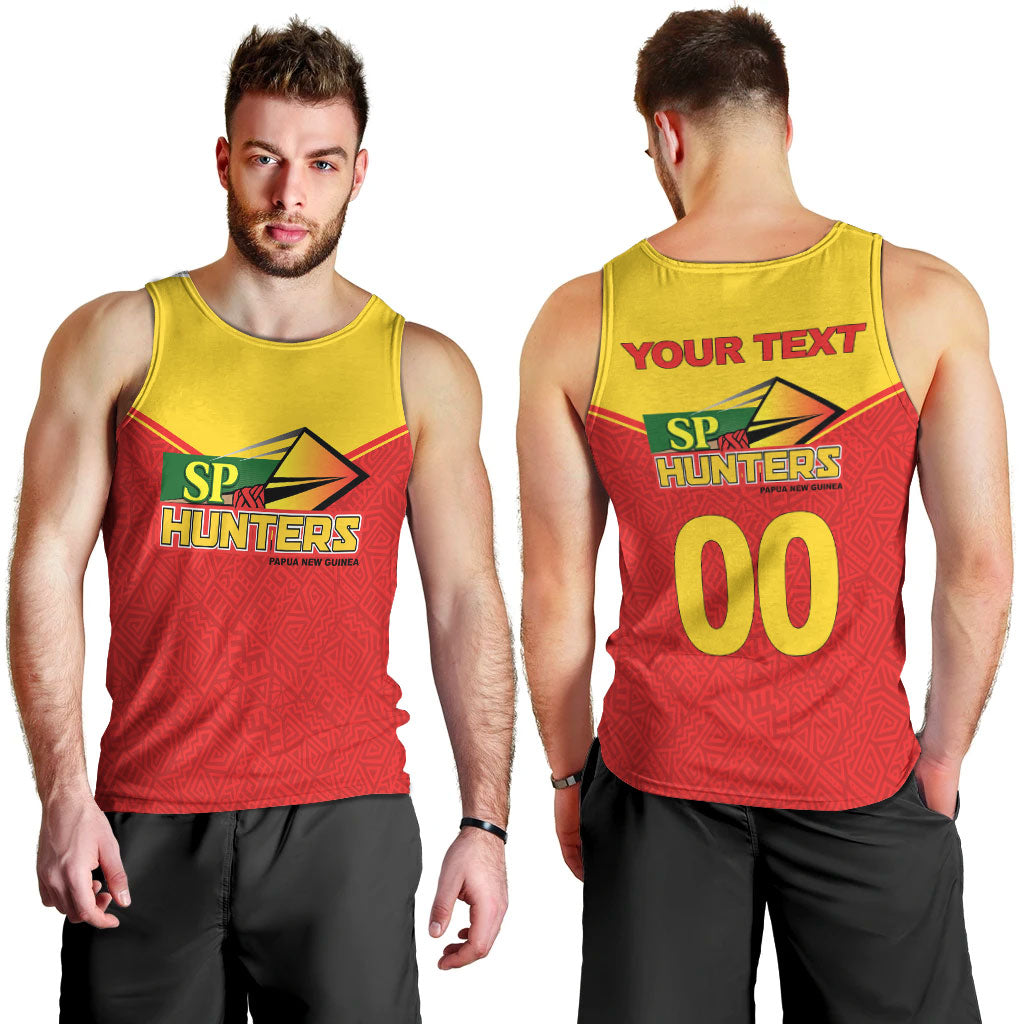 (Custom Personalised) Papua New Guinea SP Hunters Pride Men Tank Top - LT12 Red - Polynesian Pride