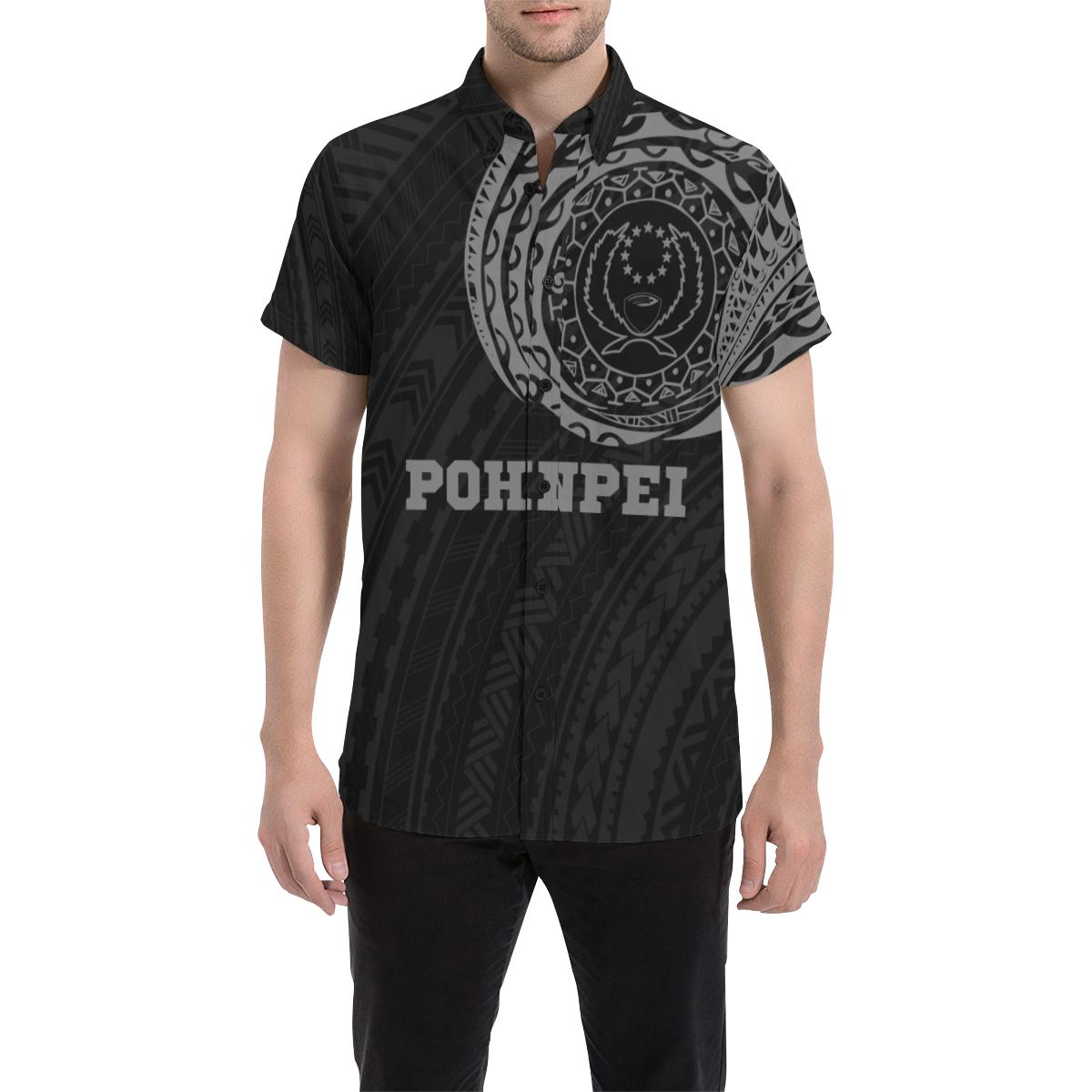 Pohnpei in My Heart - Tattoo Style Shirt - A79 Pohnpei Black - Polynesian Pride