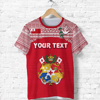 Custom Kolisi Tonga T Shirt Mate Maa Tonga Simple Version Coat of Arms - Polynesian Pride