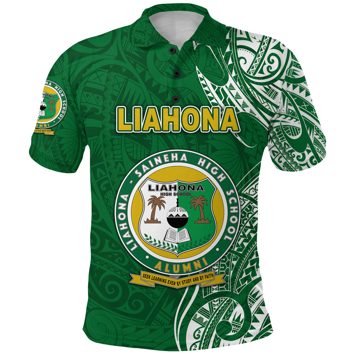 Tonga Liahona Saineha High School Polo Shirt Simple Vibes LT8 - Polynesian Pride
