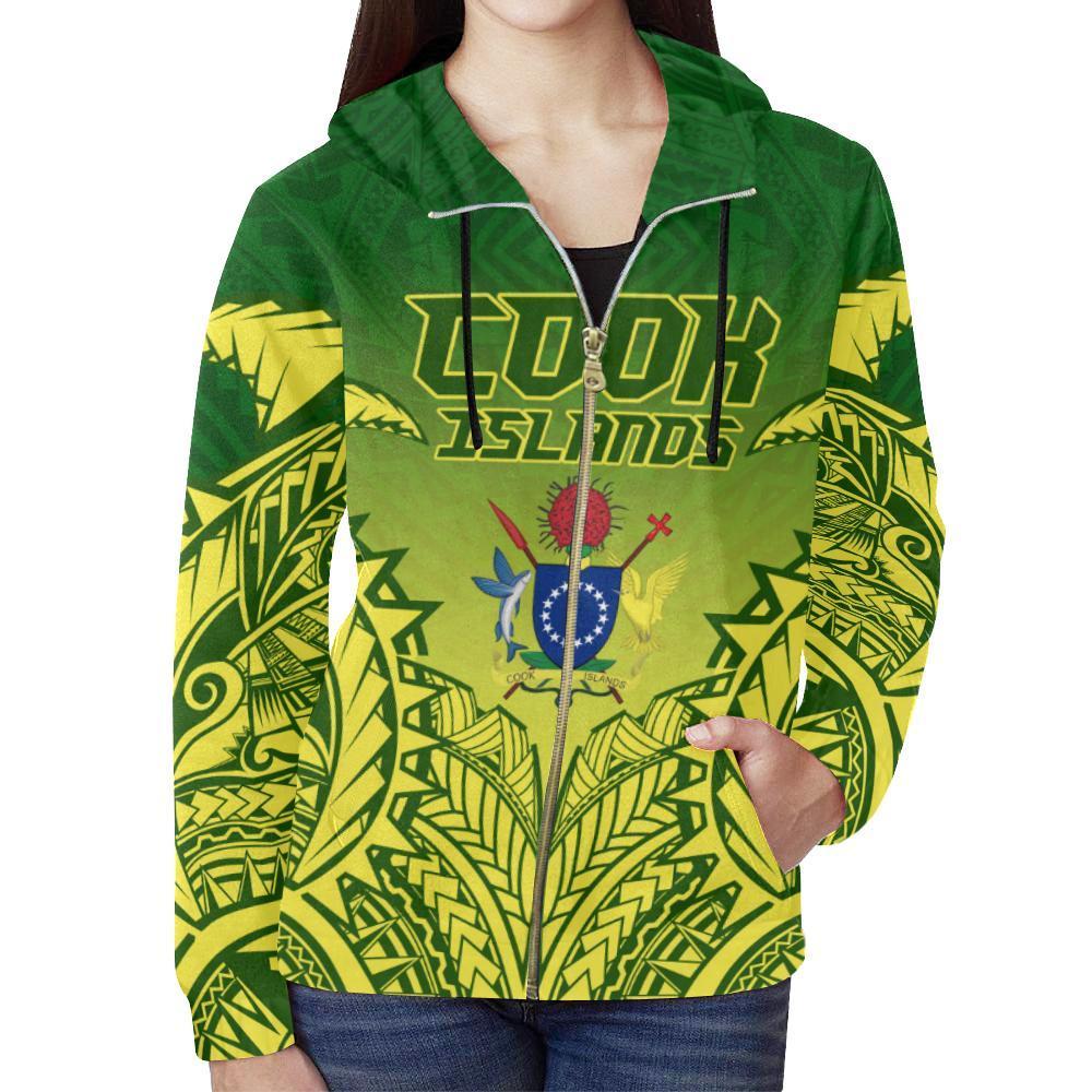 (Kuki Arirani) Cook Islands Premium Zipper Hoodie - Polynesian Pride