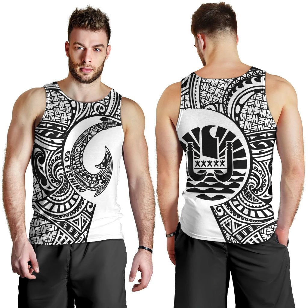 Tahiti Polynesian Men's Tank Top - Go Fishing - Polynesian Pride