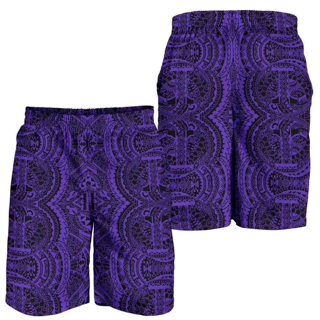 Polynesian Symmetry Violet Men's Short Men's Shorts Violet - Polynesian Pride