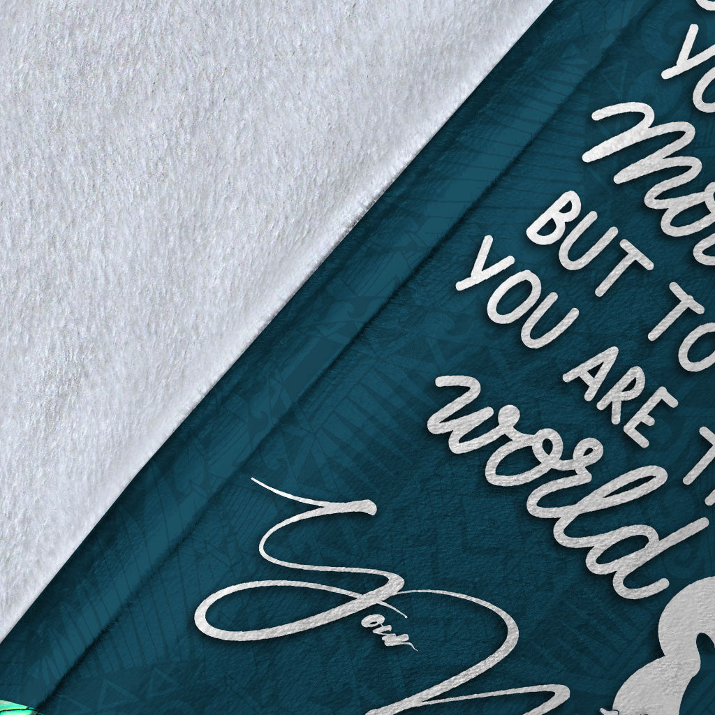 (Custom Personalised) Northern Mariana Islands Mothers Day With Green Turtle Blanket - LT12 - Polynesian Pride