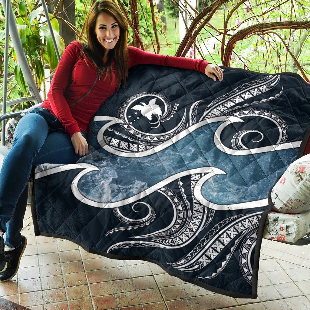 Papua New Guinea Polynesian Premium Quilt - Ocean Style - Polynesian Pride