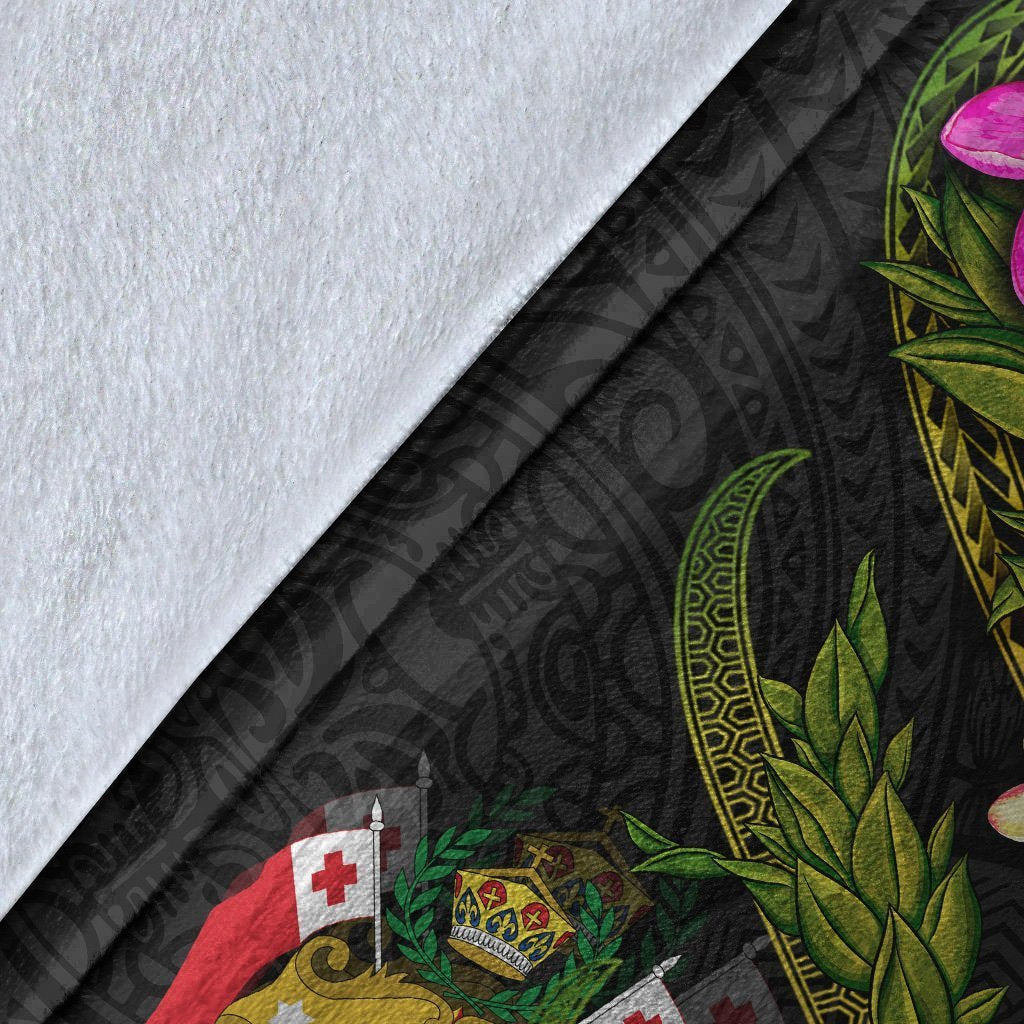 Tonga Polynesian Blanket - Plumeria Tribal - Polynesian Pride