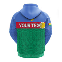 Custom Vanuatu Shefa Province Zip up Hoodie Flag Style LT12 - Polynesian Pride