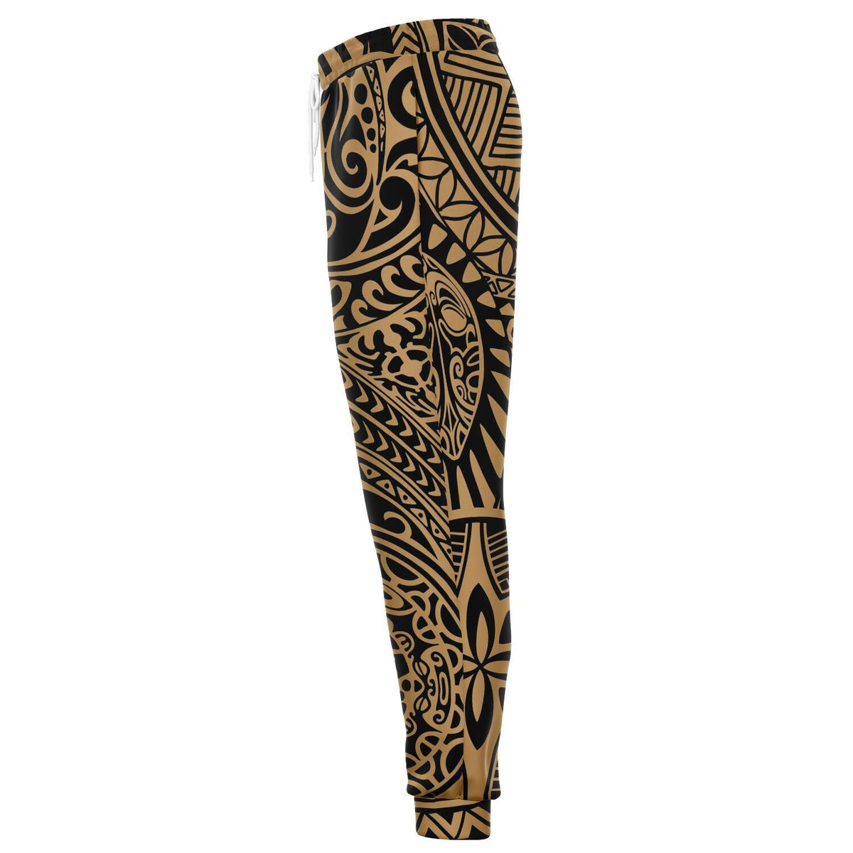 Polynesian Hawaiian Style Tribal Tattoo Gold Joggers - Polynesian Pride