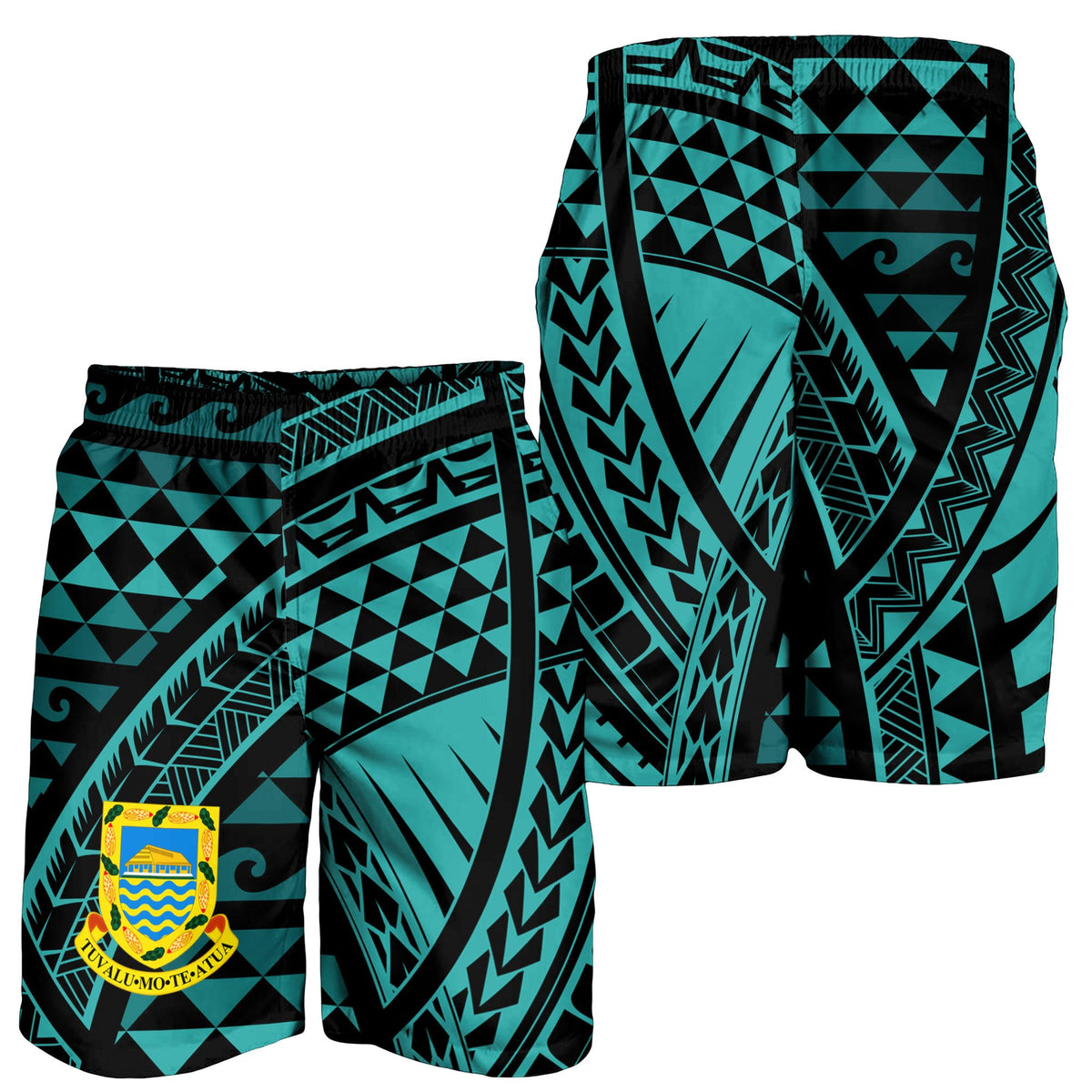 Tuvalu Men's Short - Tribal Seamless Pattern - Polynesian Pride