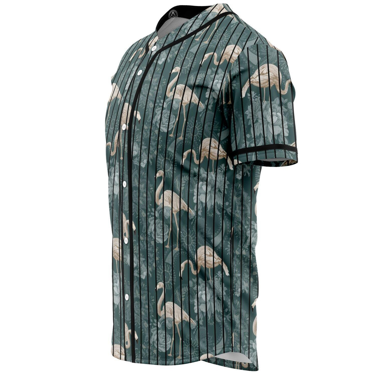 Hawaii Tropical Flamingos And Tropical Plants Baseball Jersey - Polynesian Pride