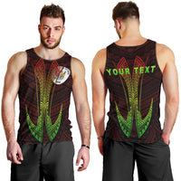 Niue Custom Personalised Men's Tank Top - Fish Hook Ver2 - Polynesian Pride