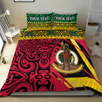 (Custom Personalised) Vanuatu Dreamy Bedding Set Coat Of Arms and Pattern LT13 - Polynesian Pride