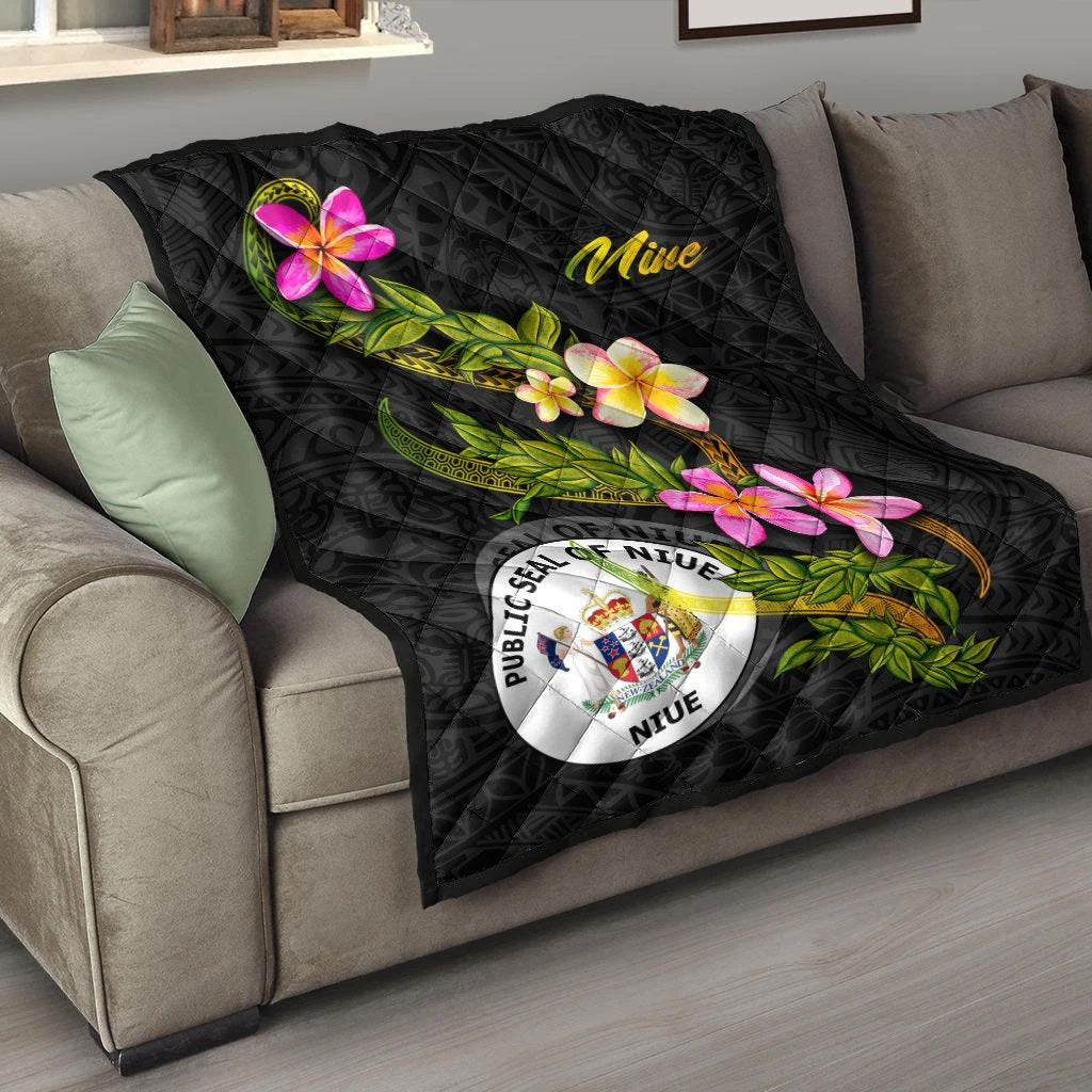 Niue Polynesian Quilt - Plumeria Tribal - Polynesian Pride