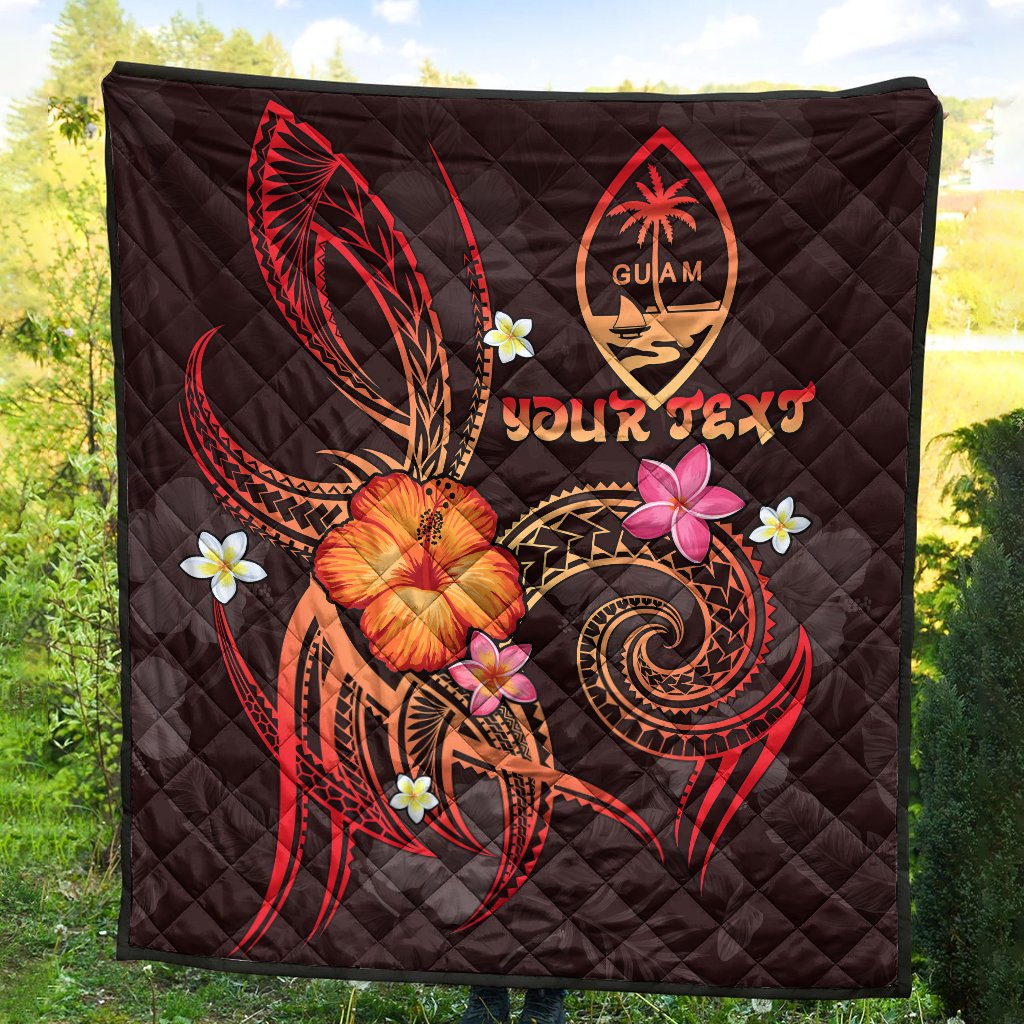 Guam Polynesian Personalised Premium Quilt - Legend of Guam (Red) - Polynesian Pride