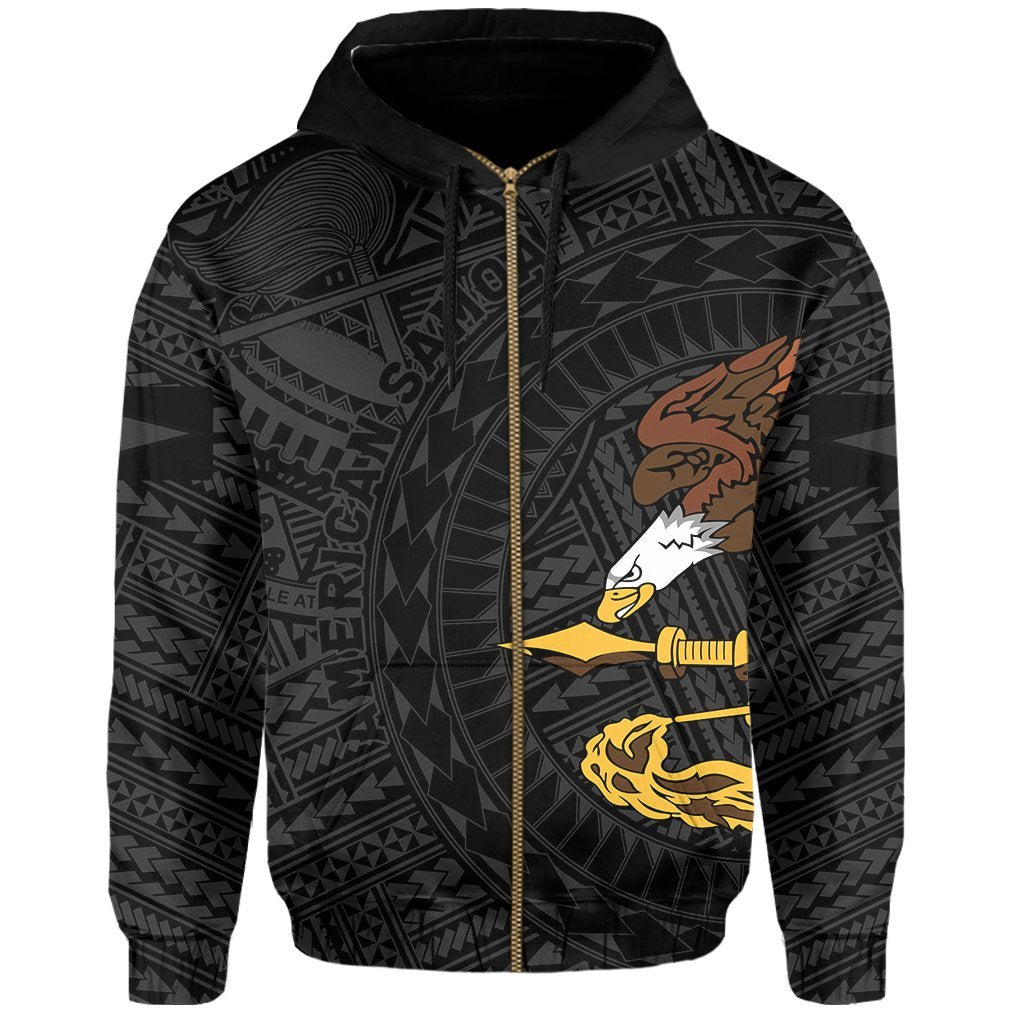 hawaiiZip Hoodie American Samoa Nesian Concept - Polynesian Pride