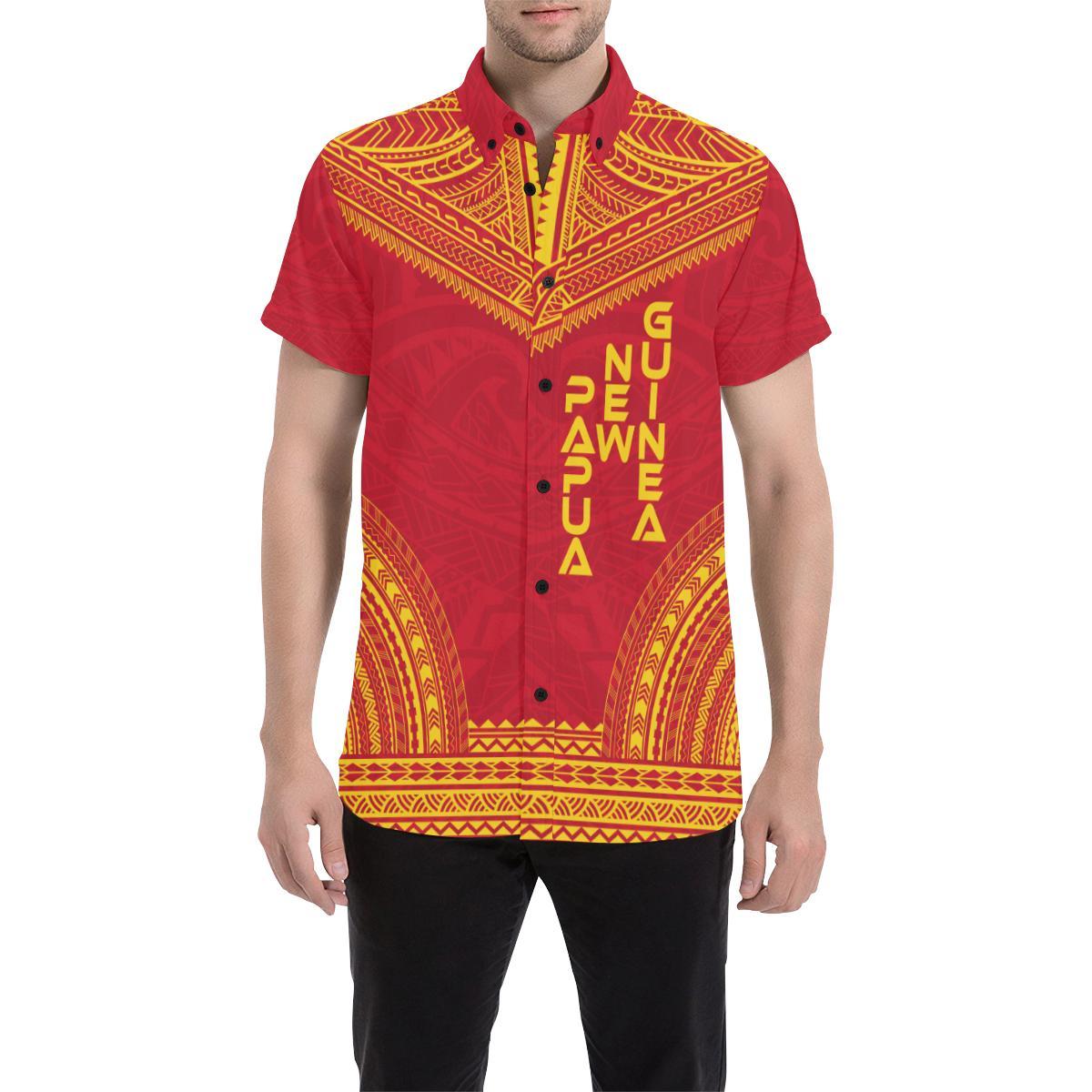 Papua New Guinea Polynesian Chief Shirt - Flag Version - Polynesian Pride