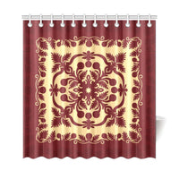 Hawaiian Quilt Royal Shower Curtain - Polynesian Pride