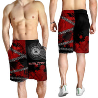 American Samoa Polynesian Personalised Men's Shorts - Polynesian Chain Style - Polynesian Pride