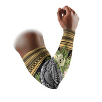American Samoa Arm Sleeve (Set of 2) - Tropical Flowers Polynesian Patterns - Polynesian Pride