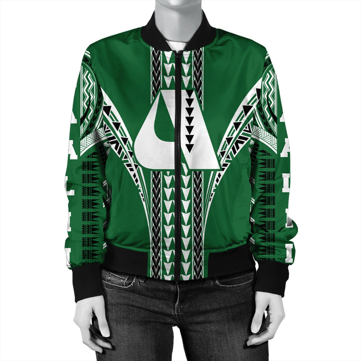Hawaii Bomber Jacket - Aiea High Bomber Jacket AH - Polynesian Pride