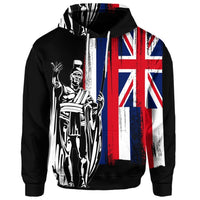 Custom Hawaiian Hawaii King Flag Hoodie - Polynesian Pride