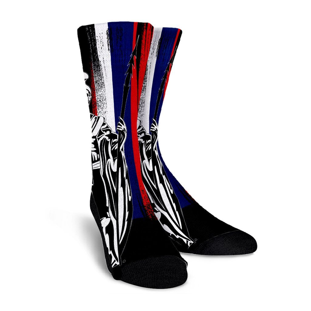Hawaiian - Hawaii King Flag Crew Socks - AH - Polynesian Pride