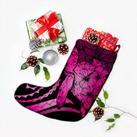 Hawaiian - Hawaii Turtle Hibiscus Polynesian Vintage Christmas Stocking - Pink - AH - Polynesian Pride