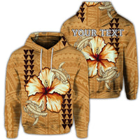 Custom Hawaiian Hawaiian Vintage Hibiscus Hoodie Unisex Art - Polynesian Pride