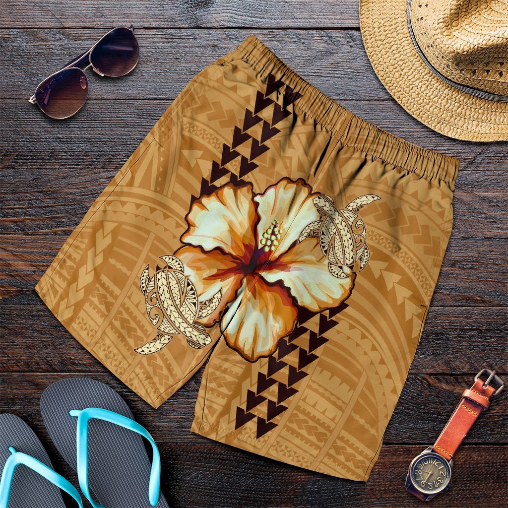 Hawaiian Vintage Hibiscus Men's Shorts AH Art - Polynesian Pride
