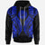 American Samoa Hoodie Polynesian Lion Head Blue Style Unisex Blue - Polynesian Pride